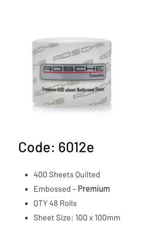 ROSCHE PREMIUM 400'S "QUILTED" - 48 ROLLS/CTN