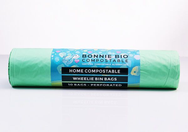 CLEANSTAR - BONNIE BIO 240L COMPOSTABLE GARBAGE &amp; WHEELIE BIN BAGS – ROLL OF 10