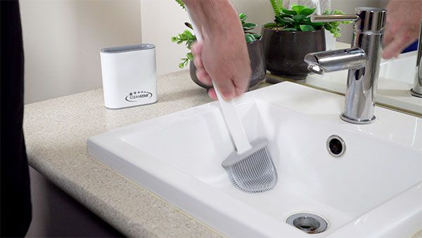 CLEANSTAR -SILICONE MULTI-PURPOSE TOILET BRUSH AND HOLDER