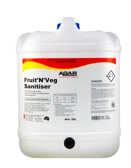 AGAR - FRUIT'N'VEG SANITISER 20L