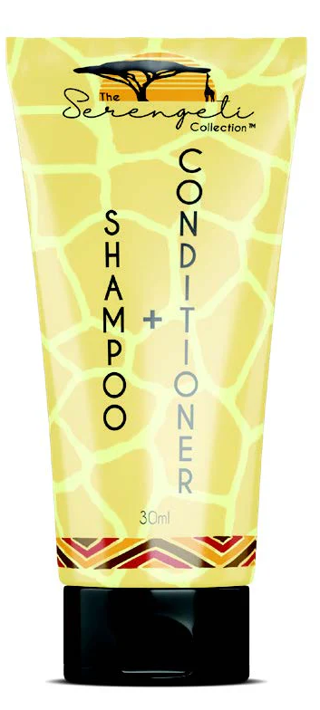 CLEANSTAR - SHAMPOO &amp; CONDITIONER (30ML)- HOTEL AMENITIES (SERENGETI COLLECTION) 300 PACK