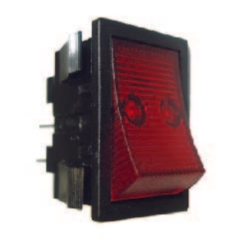 CLEANSTAR – SWITCH -RED ROCKER ILLUM-4POLE