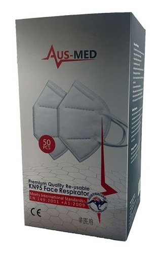 CLEANSTAR - KN95 DISPOSABLE FACE MASKS WITH EAR LOOPS - BOX OF 5