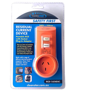 [RCD-1A(NEW)] CLEANSTAR-PORTABLE RCD WITH SOCKET PLUG-IN ADAPTOR