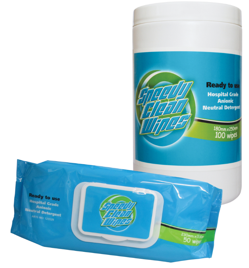 Whiteley- Speedy Clean 100 Wipes (4X100 Wipes Cannister)