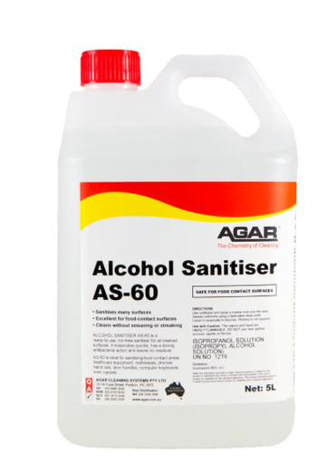 [ALC5] AGAR - ALCOHOL SANITISER AS-60 5L