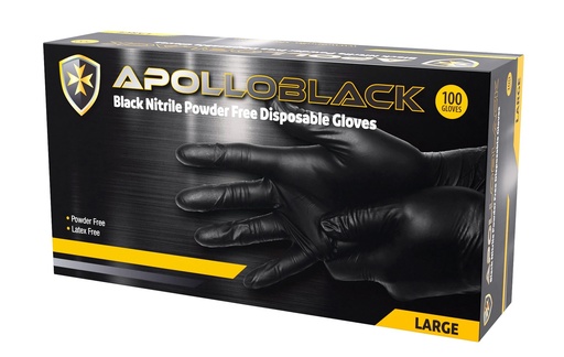 NITRILE BLACK POWDER FREE DISPOSABLE GLOVES
