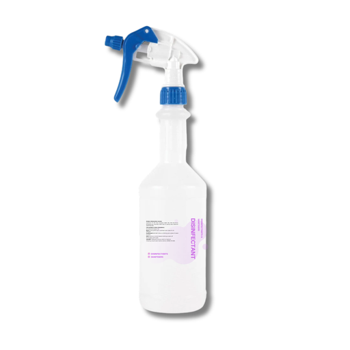 [D750DSB] 750ML LABELED  DISINFECTANT/SANITISERS CLEANER SPRAY BOTTLE WITH TRIGGER
