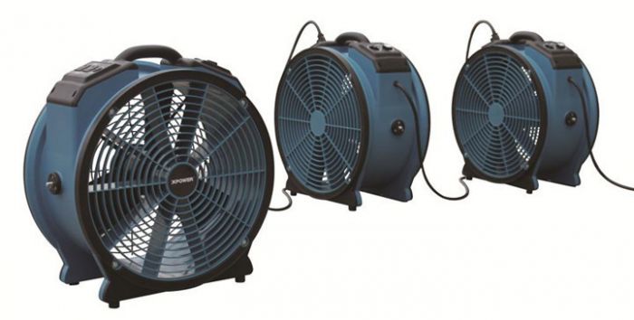 CLEANSTAR - XPOWER TURBO-PRO AXIAL AIR MOVER WITH SEALED MOTOR 225 WATT