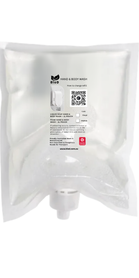 LIQUID SOAP POUCH x 4UNIT