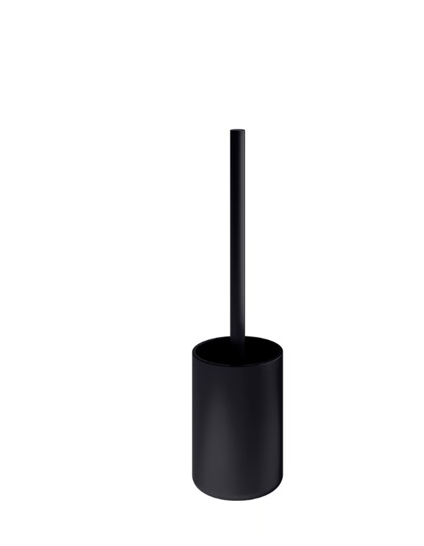 TOILET BRUSH, BLACK -DARK MATTE GLASS