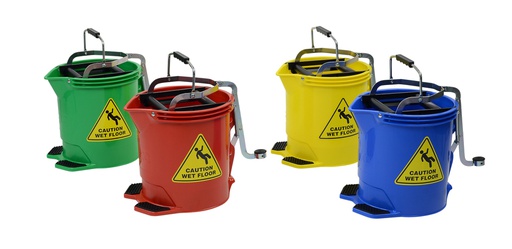 EDCO - 15 LITRE METAL WRINGER MOP BUCKET